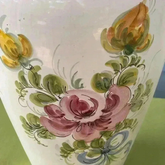 Vintage original Ulmer Keramilk 10 3/4 “ vase hand painted made in west Germany. - Picture 3 of 5